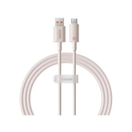 Baseus Καλώδιο Γρήγορης Φόρτισης USBσεUSB-C Habitat Series 100W 1m Ροζ (P10360203421-00) (BASP10360203421-00)