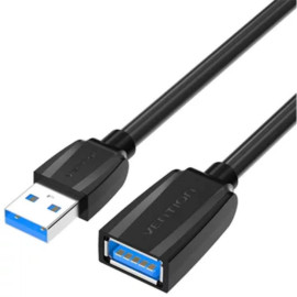 VENTION USB 3.0 Extension Cable 1M Black (VAS-A45-B100) (VENVAS-A45-B100)