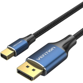 VENTION Cotton Braided 8K Mini DisplayPort to DisplayPort Cable 2M Blue Aluminum Alloy Type (HCFLH) (VENHCFLH)