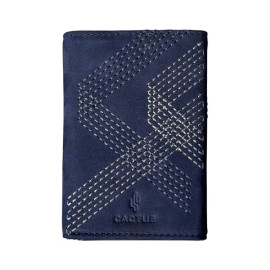 Cactus Premium Πορτοφόλι 3πλο με καρτοθήκη RFID - Σκούρο μπλε - Limited Edition