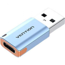 VENTION USB 3.1 Type-C Male to USB Female OTG Adapter with Lanyard Gray Aluminum Alloy Type (CUBH0) (VENCUBH0)