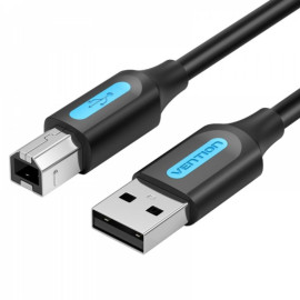 VENTION USB 2.0 A Male to B Male Cable 1.5M Black PVC Type (COQBG) (VENCOQBG)