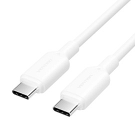 VENTION USB 2.0 Type-C Male to Type-C Male 3A Cable 1M White Aluminum Alloy Type (TRDWF) (VENTRDWF)