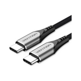 VENTION USB 2.0 Type-C Male to Type-C Male 5A Cable 1M Black Aluminum Alloy Type (TRIBF) (VENTRIBF)