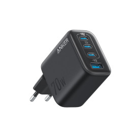 ANKER ZOLO CHARGER 70W, 4-PORT, PD 3.0 BLACK