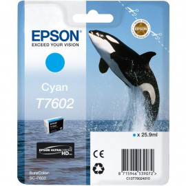 Μελάνι Epson T7602 C13T76024010 Ultrachrome HD Cyan - 26ml