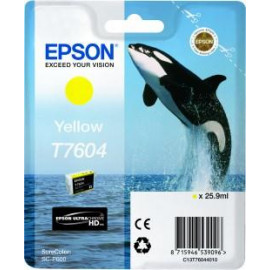 Μελάνι Epson T7604 C13T76044010 Ultrachrome HD Yellow - 26ml
