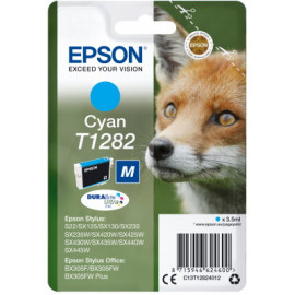 Μελάνι Epson T12824011 Cyan με χρωστική ουσία new series Fox - Size M