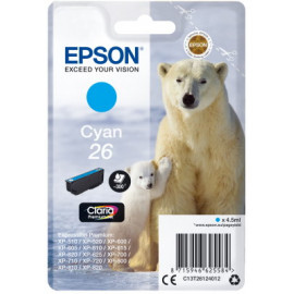 Μελάνι Epson T261240 Cyan με χρωστική ουσία