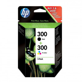 Μελάνι HP 300 2-pack Black-Tri-color Original