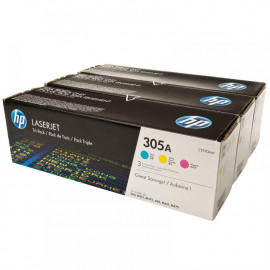 Toner Laser HP LJ Pro Color M451 305A Tri-Pack (Cyan-Magenta-Yellow)