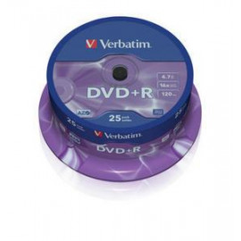 DVD+R VERBATIM 43500 AZO 4.7GB 16X MATT SILVER SURFACE