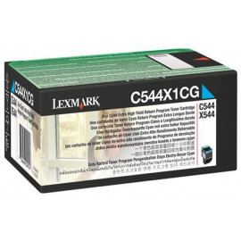 Toner Laser Lexmark C544X1C Cyan Υψηλής απόδοσης