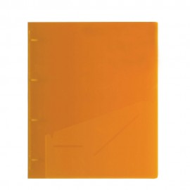 Πορτοκαλί Ντοσιέ P.P. Α4 με 4 D κρίκους ράχη 4cm