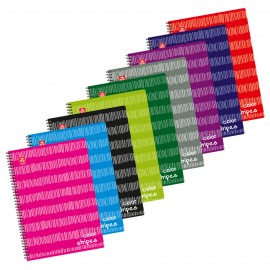 Color Stripes Τετράδιο Σπιράλ A4 3 θεμάτων (8 τεμάχια)